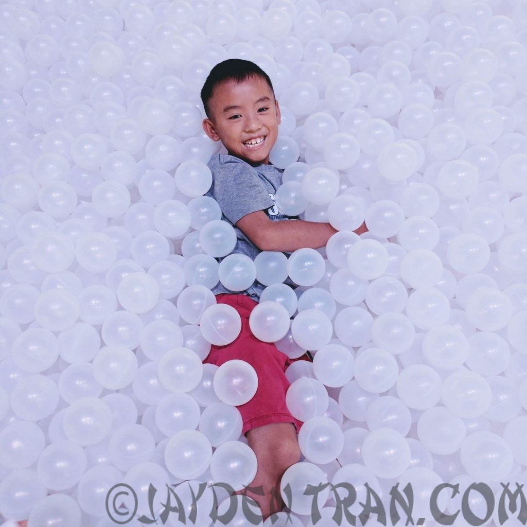 me in the ball pit