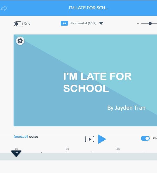 I’m late for school – Video using Powtoon