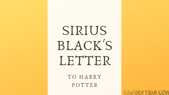 Sirius Black Letter By Jayden